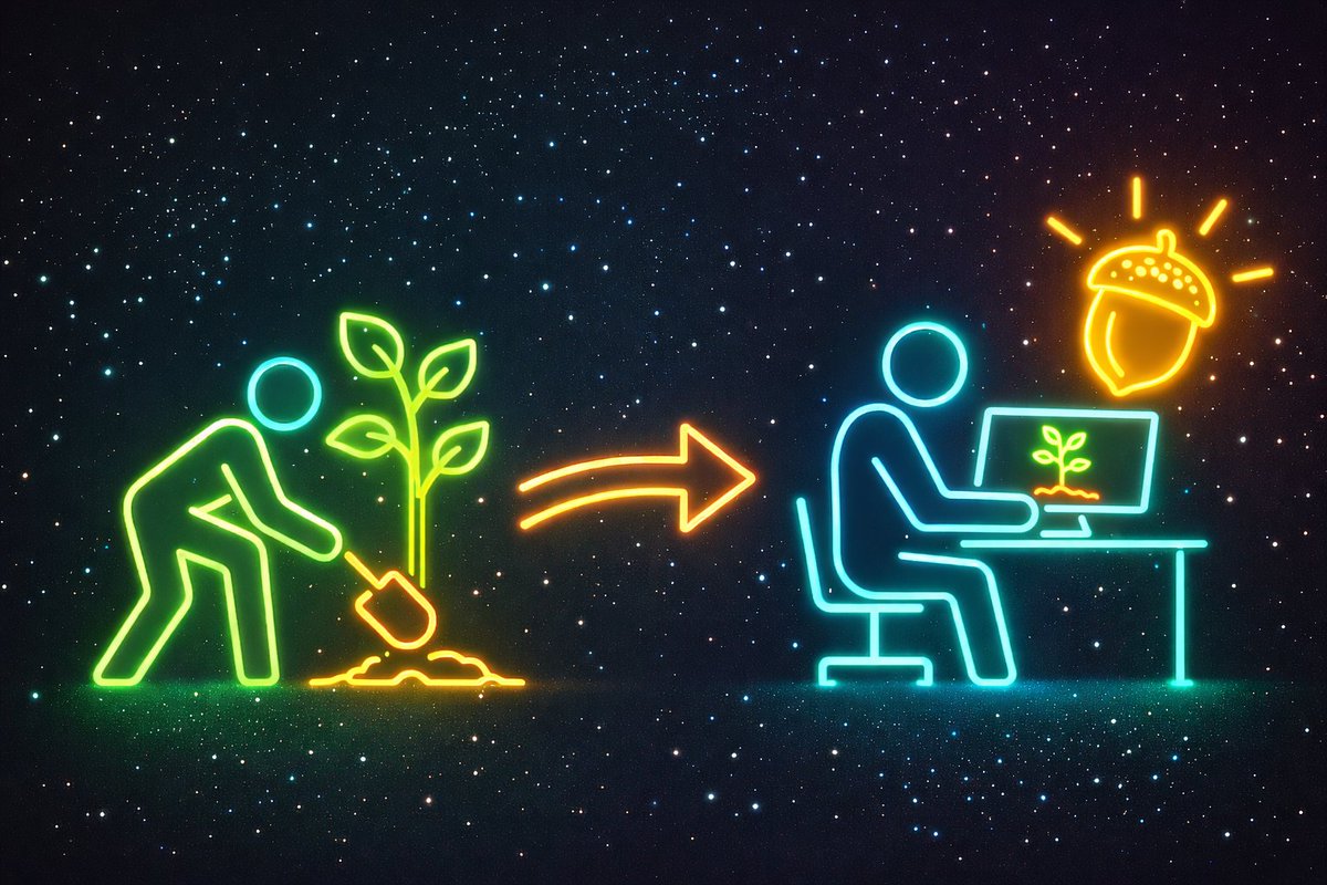 Illustration of planting in logtrees